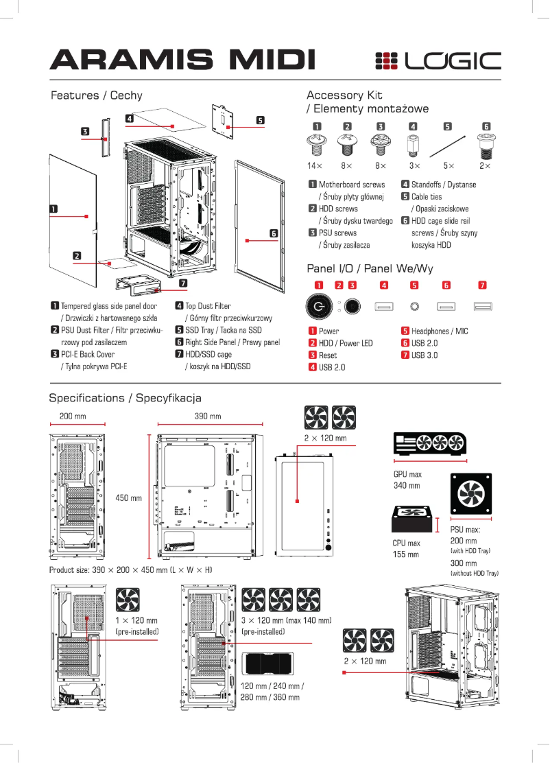 Página 1 del manual Manual de usuario Logic Aramis ARGB Midi