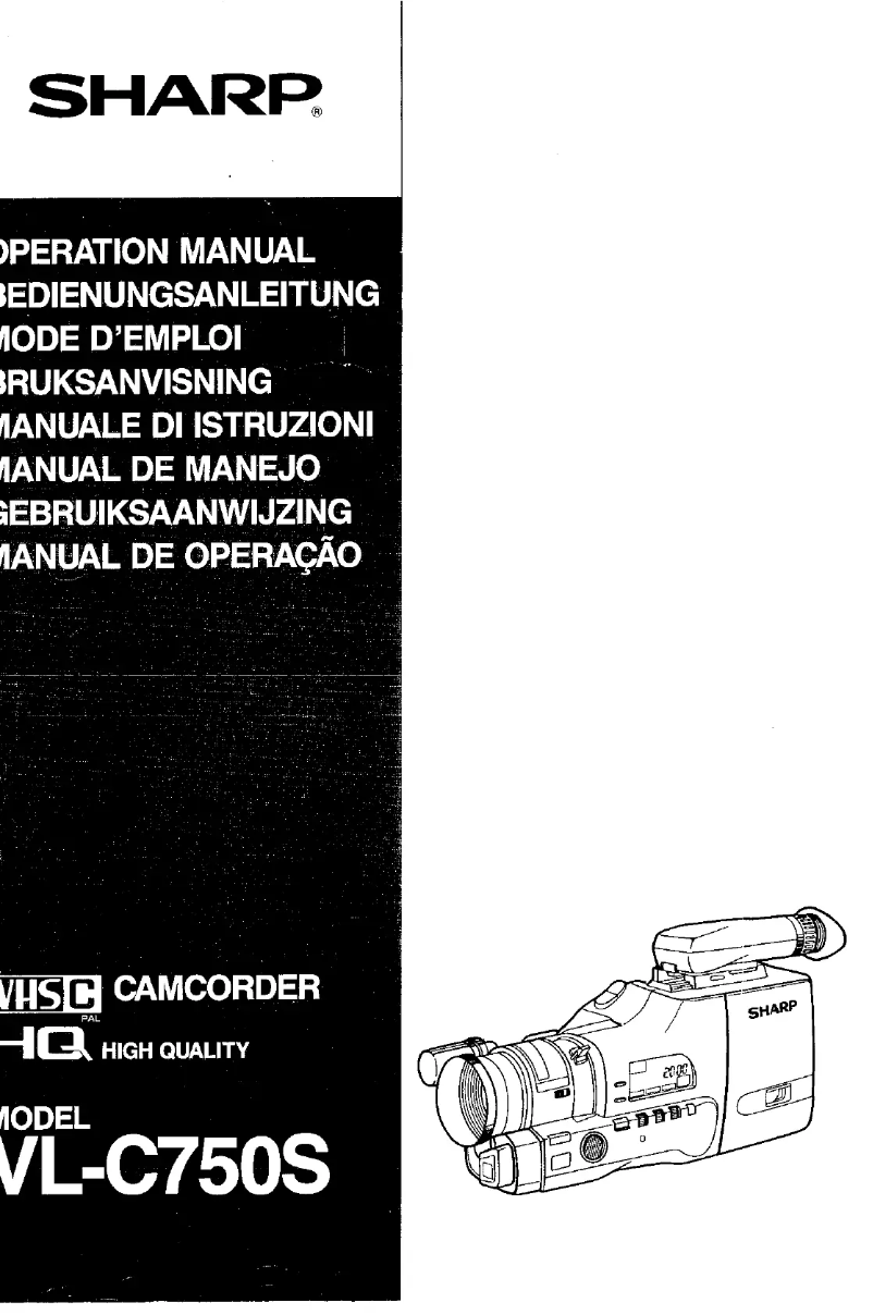 Imagen de la primera página del manual del dispositivo VL-C750S