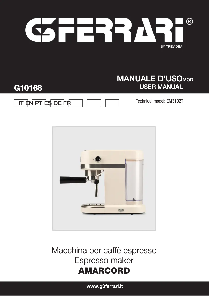 Página nº 1 - Manual de usuario G3 Ferrari Amarcord G10168