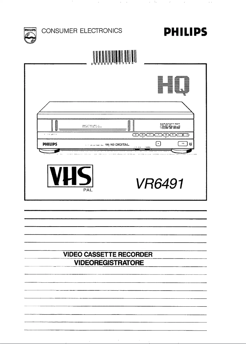 Imagen de la primera página del manual del dispositivo VR6491