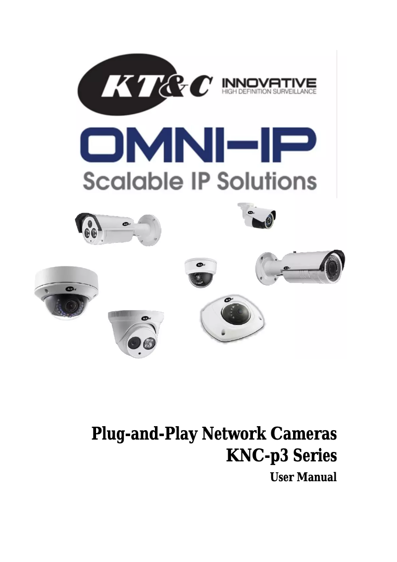 Imagen de la primera página del manual del dispositivo KNC-P3BR12XIR