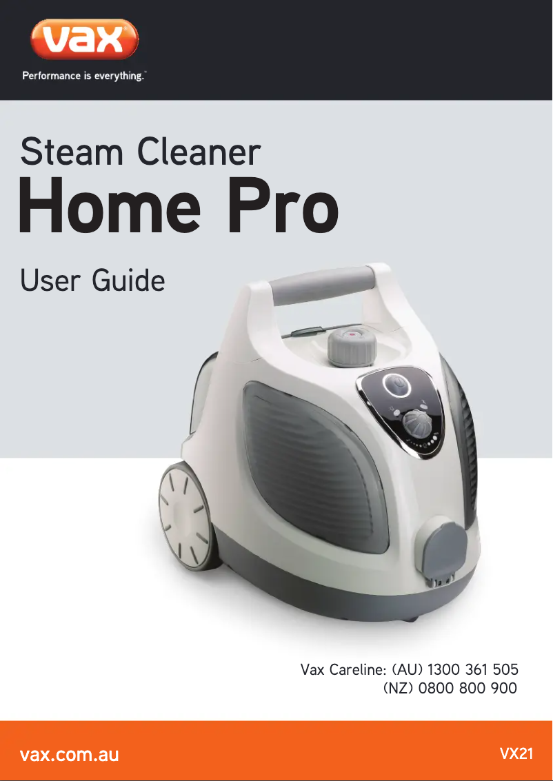 Página nº 1 - Manual de usuario Vax Home Pro VX21