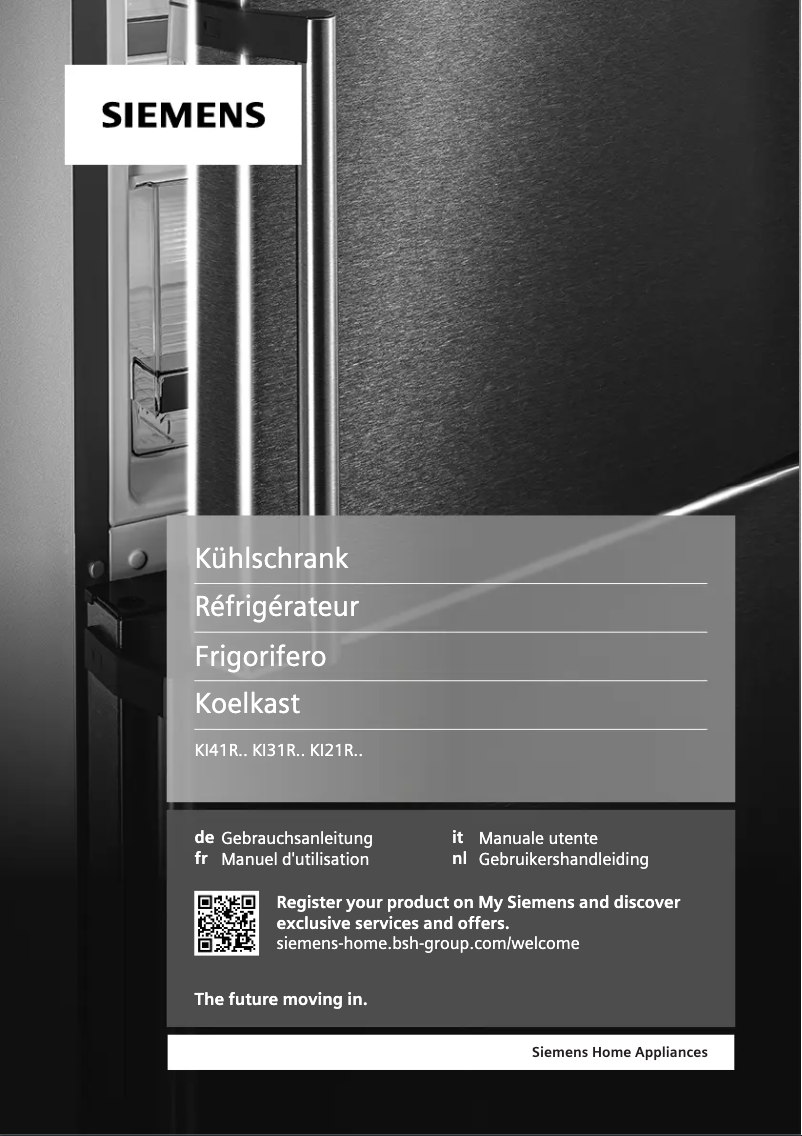 Página 1 del manual Manual de usuario Siemens KI41R2FE1