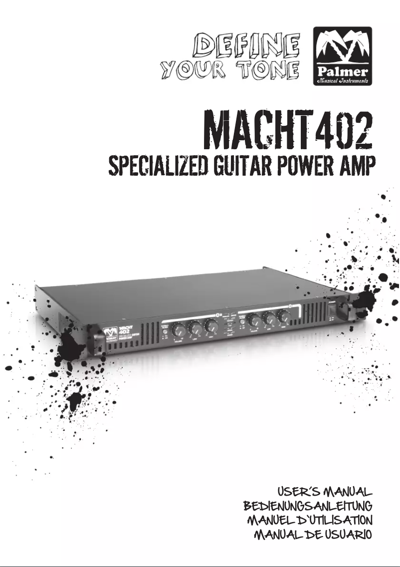 Imagen de la primera página del manual del dispositivo MACHT 402