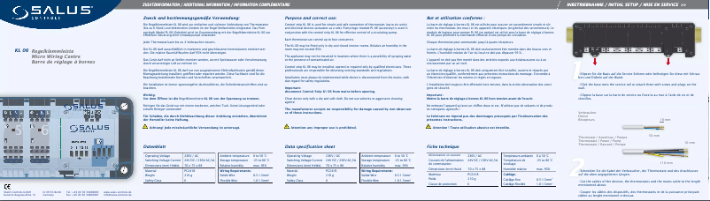 Imagen de la primera página del manual del dispositivo KL06