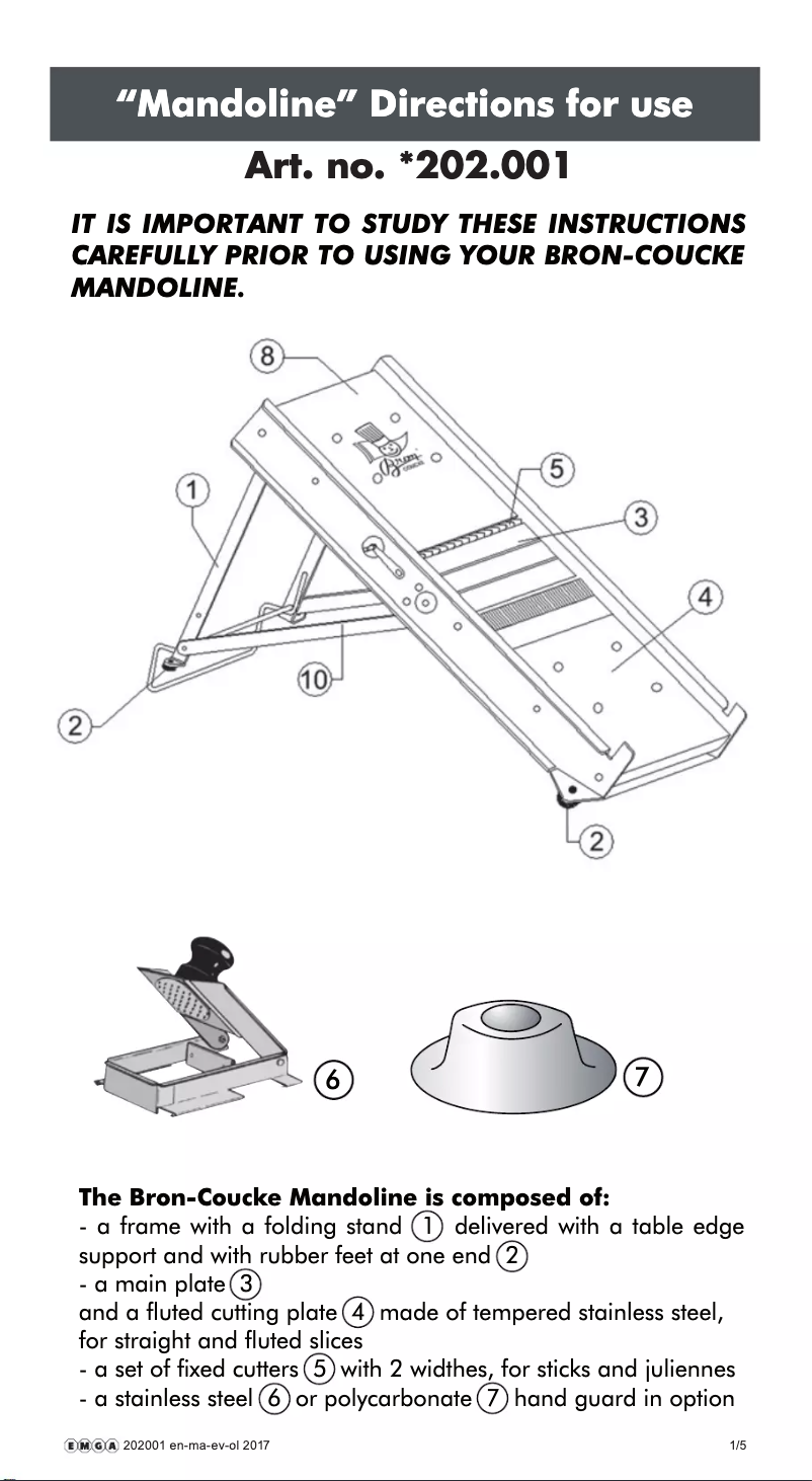 Imagen de la primera página del manual del dispositivo 202001