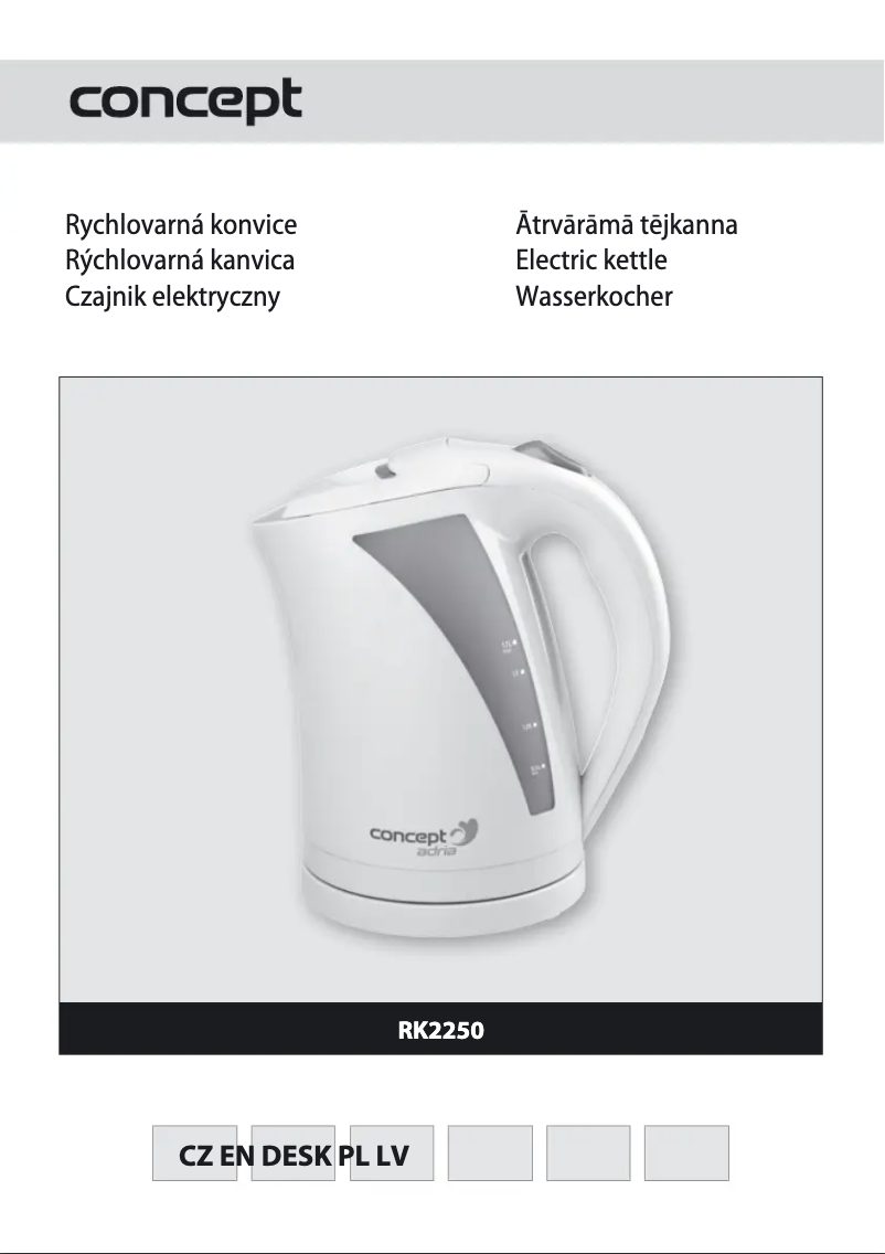 Página 1 del manual Manual de usuario Concept RK-2250