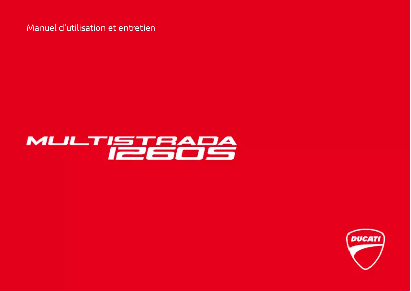 Página 1 del manual Manual de usuario Ducati Multistrada 1260 S (2019)