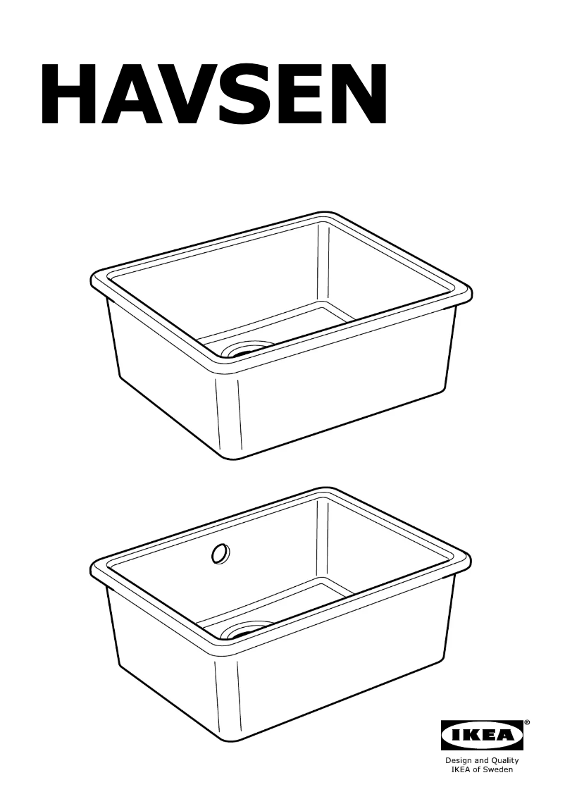 Página 1 del manual Instrucciones / montaje Ikea HAVSEN