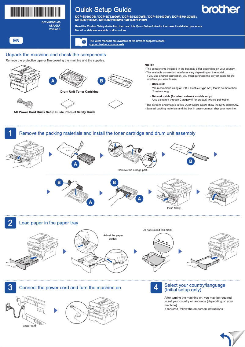 Página 1 del manual Manual de usuario Brother DCP-B7620DW