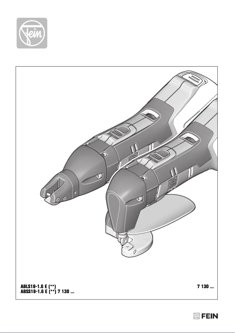 Página 1 del manual Manual de usuario Fein ABSS 18 1.6 E Select