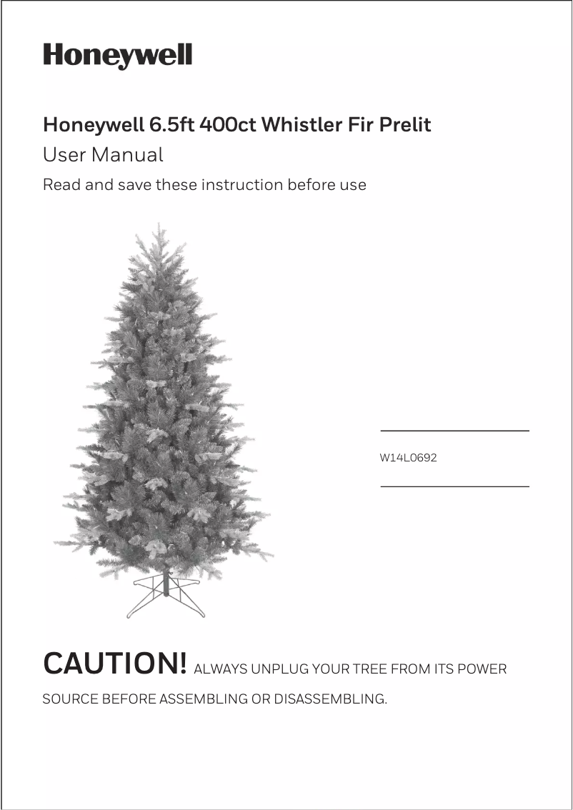 Imagen de la primera página del manual del dispositivo W14L0692