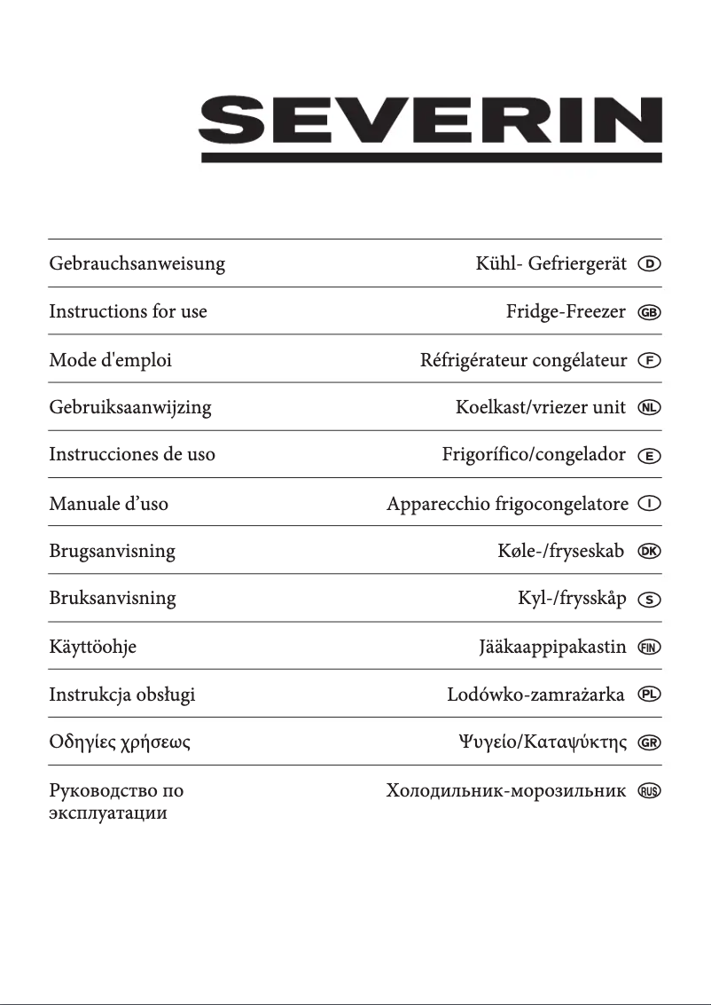 Página nº 1 - Manual de usuario Severin KS 9781