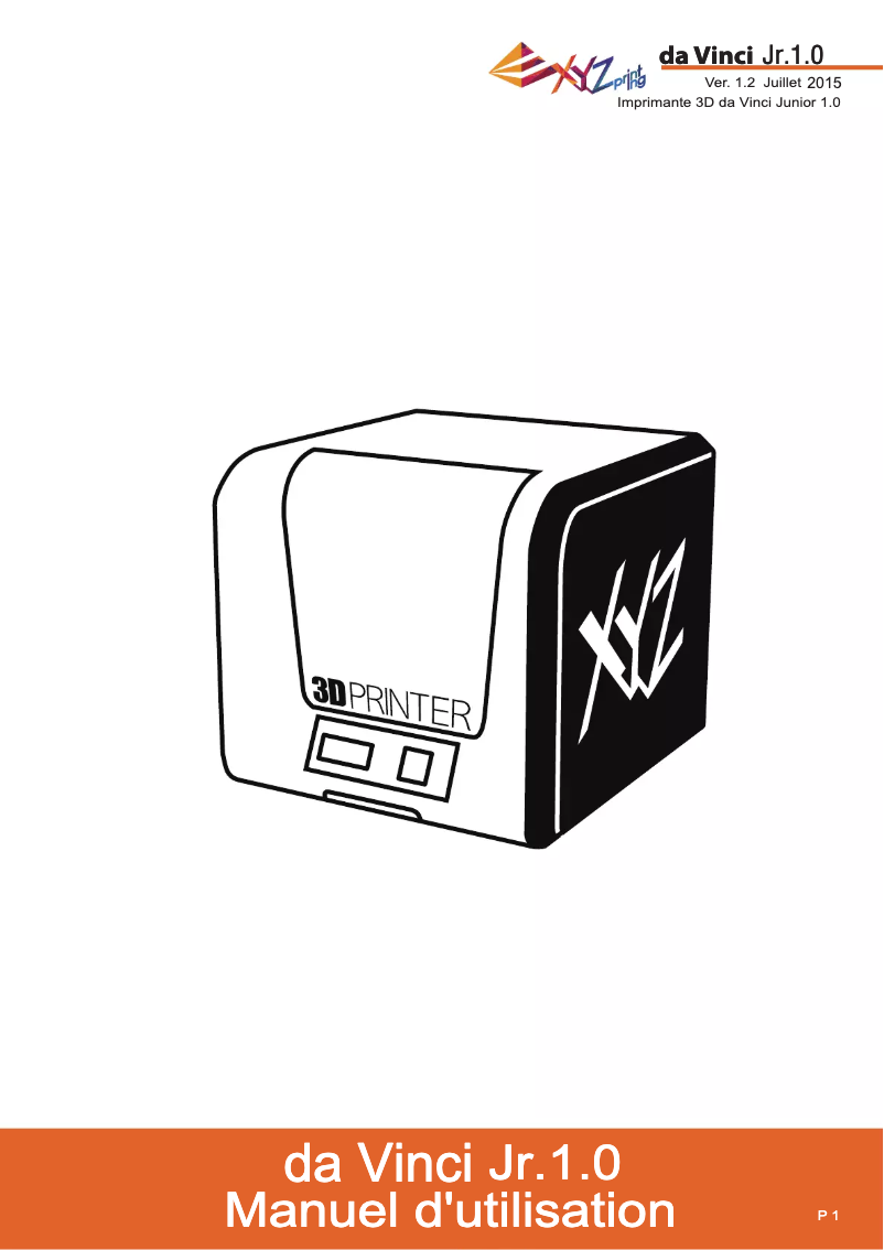 Imagen de la primera página del manual del dispositivo da Vinci Junior