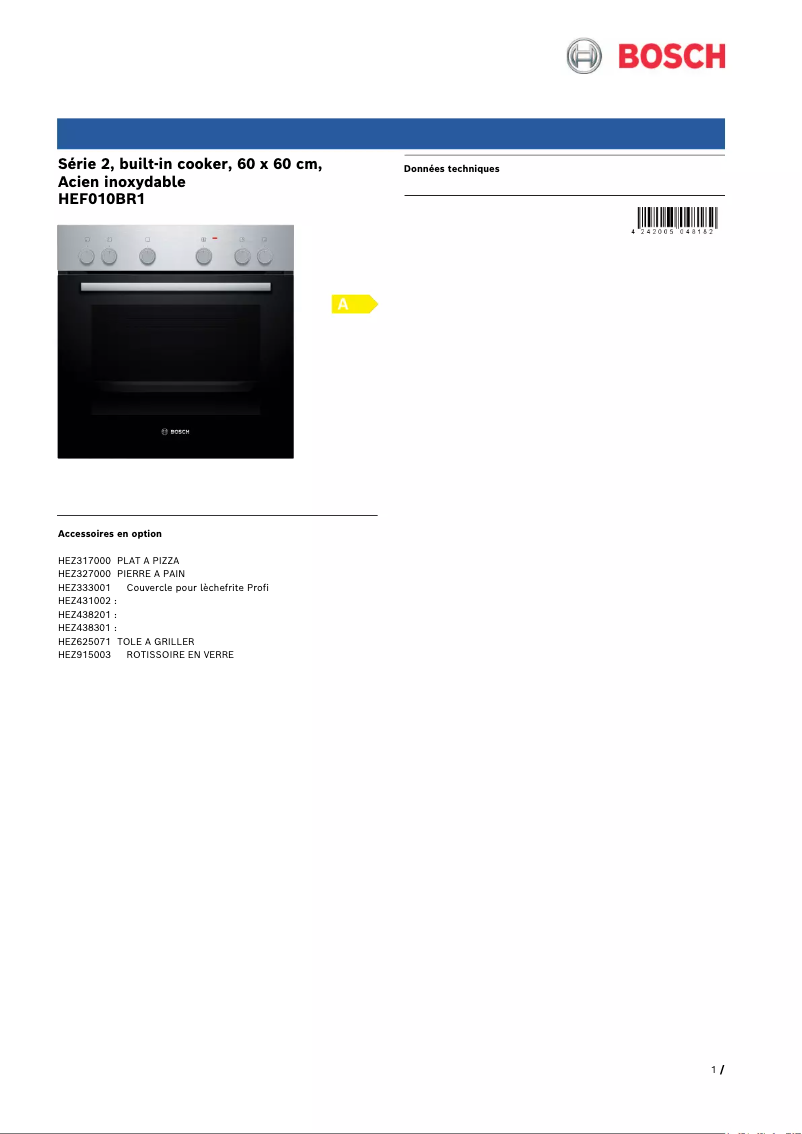 Imagen de la primera página del manual del dispositivo HEF010BR1