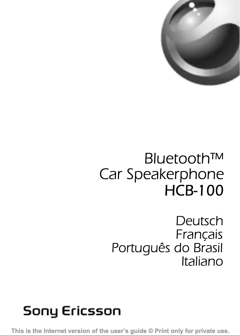 Imagen de la primera página del manual del dispositivo HCB-100