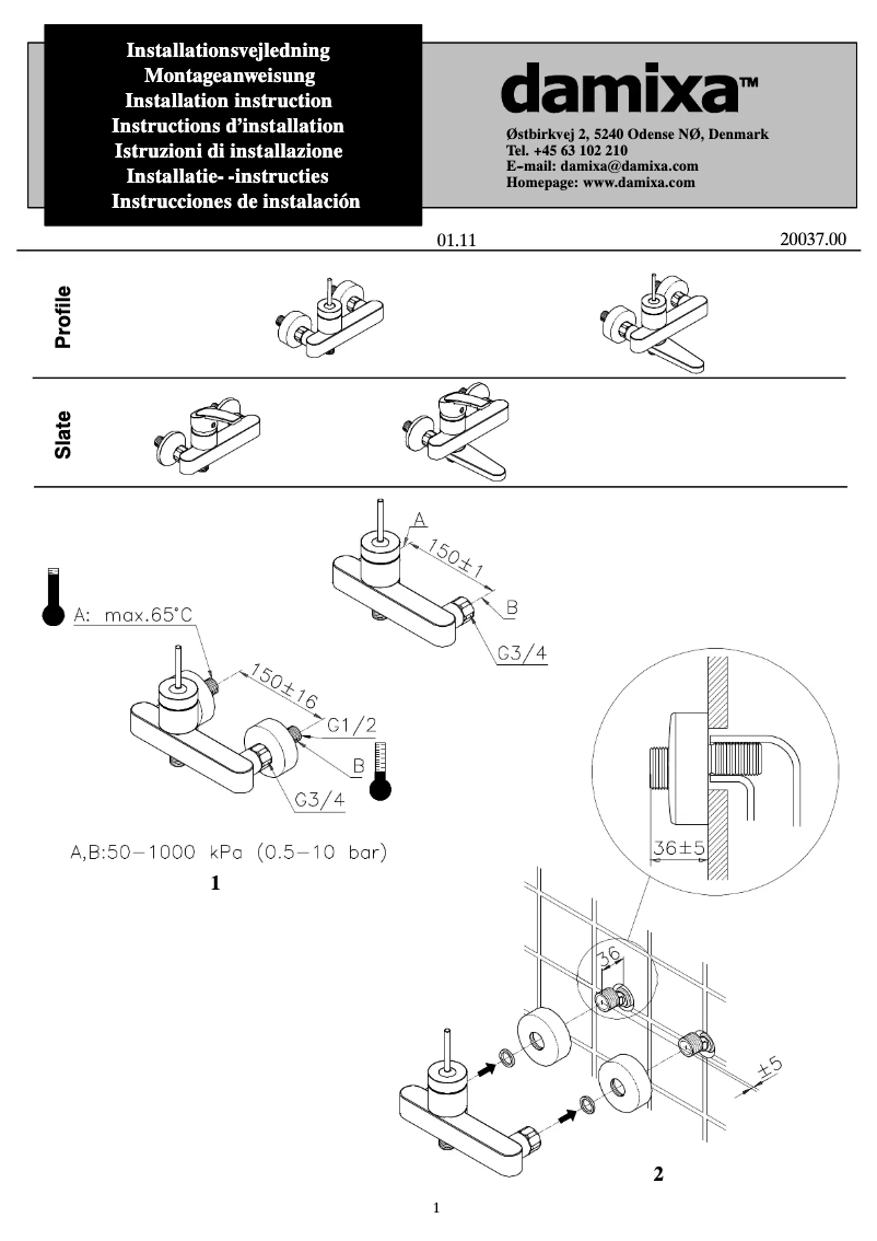 Imagen de la primera página del manual del dispositivo 6510000
