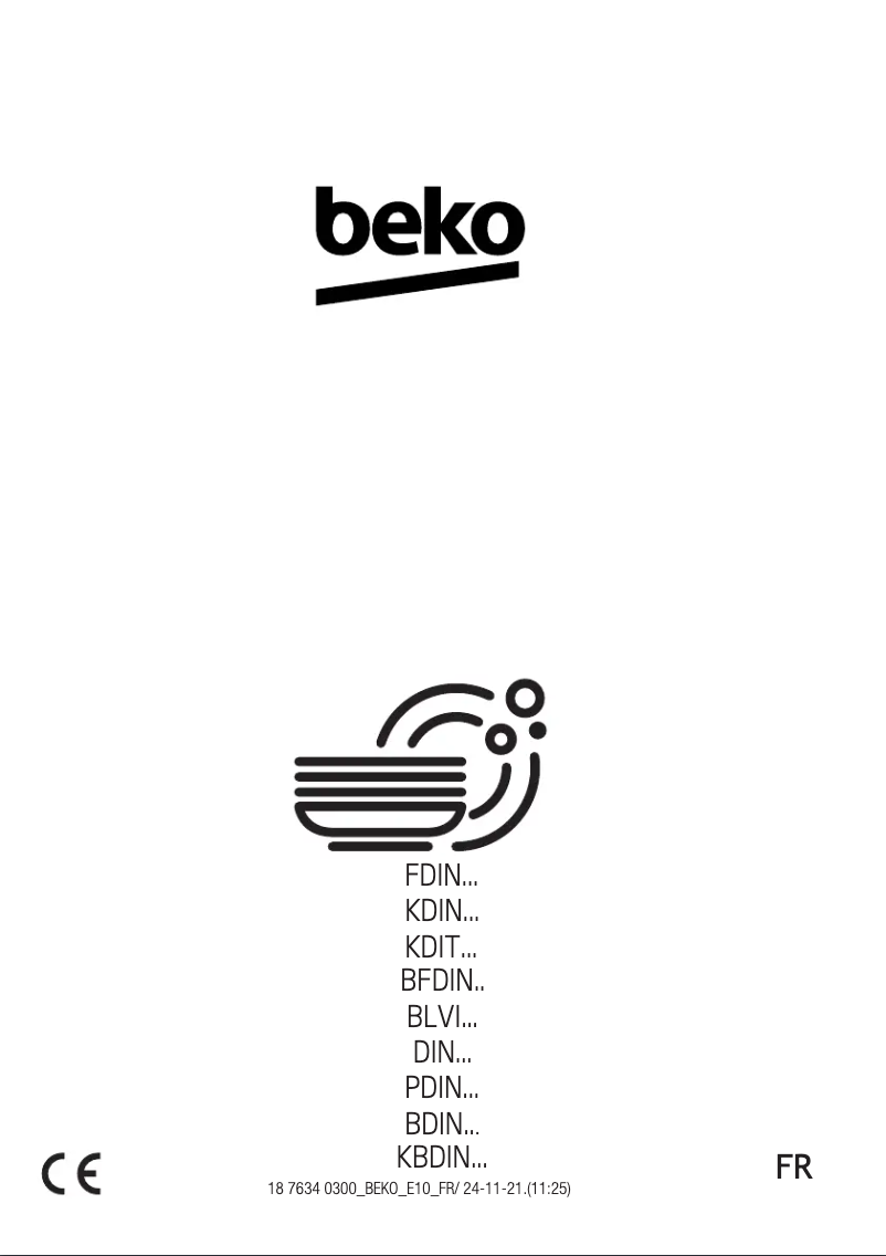 Página 1 del manual Manual de usuario Beko BFDIN14310
