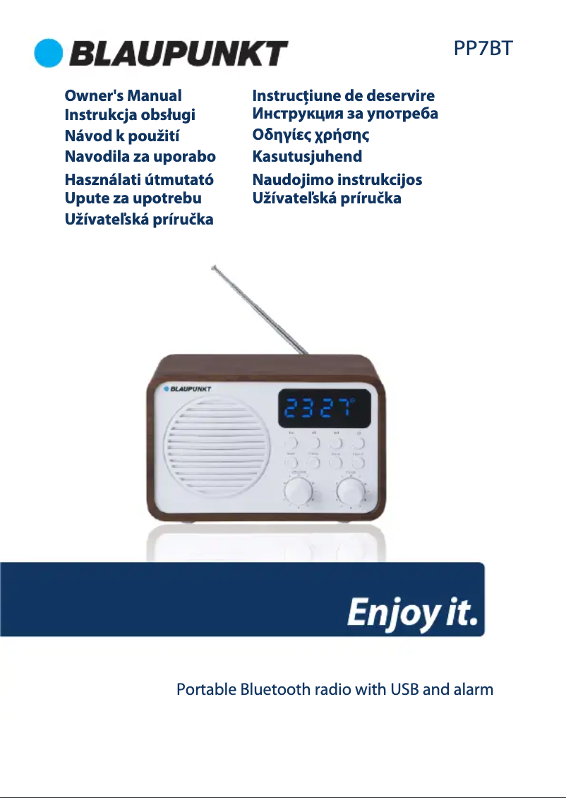 Página 1 del manual Manual de usuario Blaupunkt PP7BT