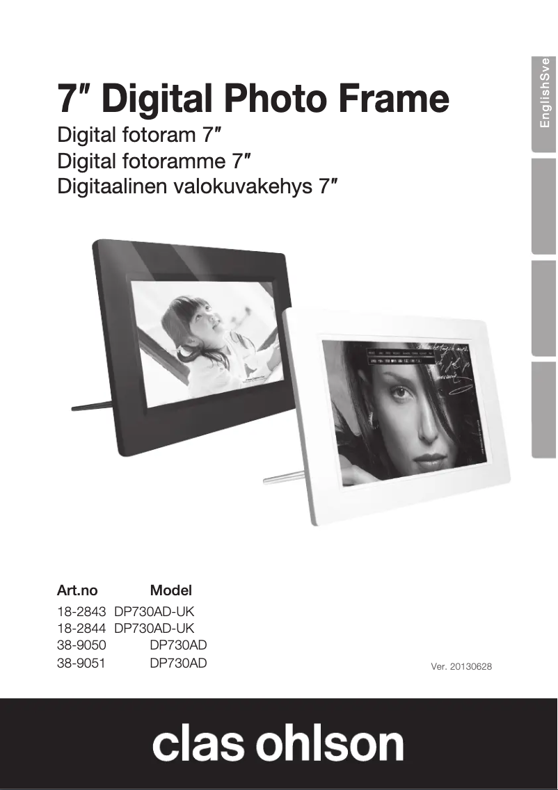 Página nº 1 - Manual de usuario Clas Ohlson DP730AD38