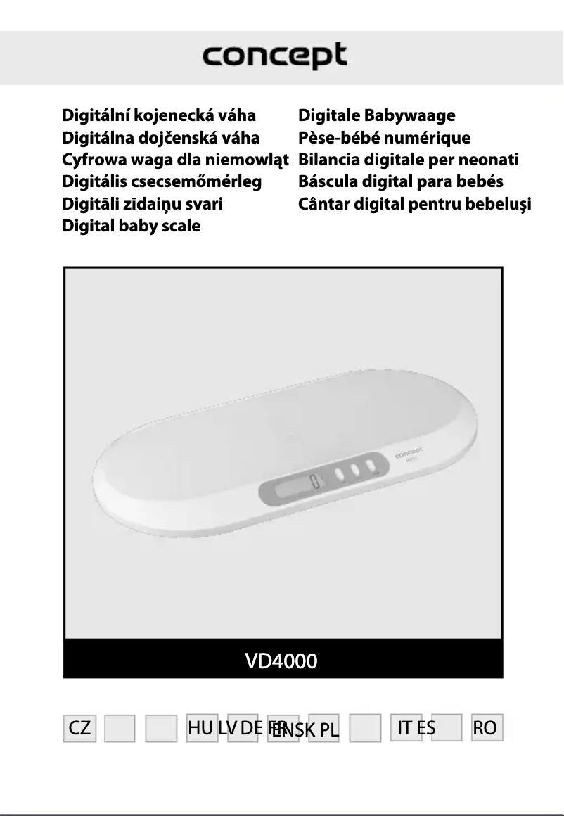 Página 1 del manual Manual de usuario Concept VD4000