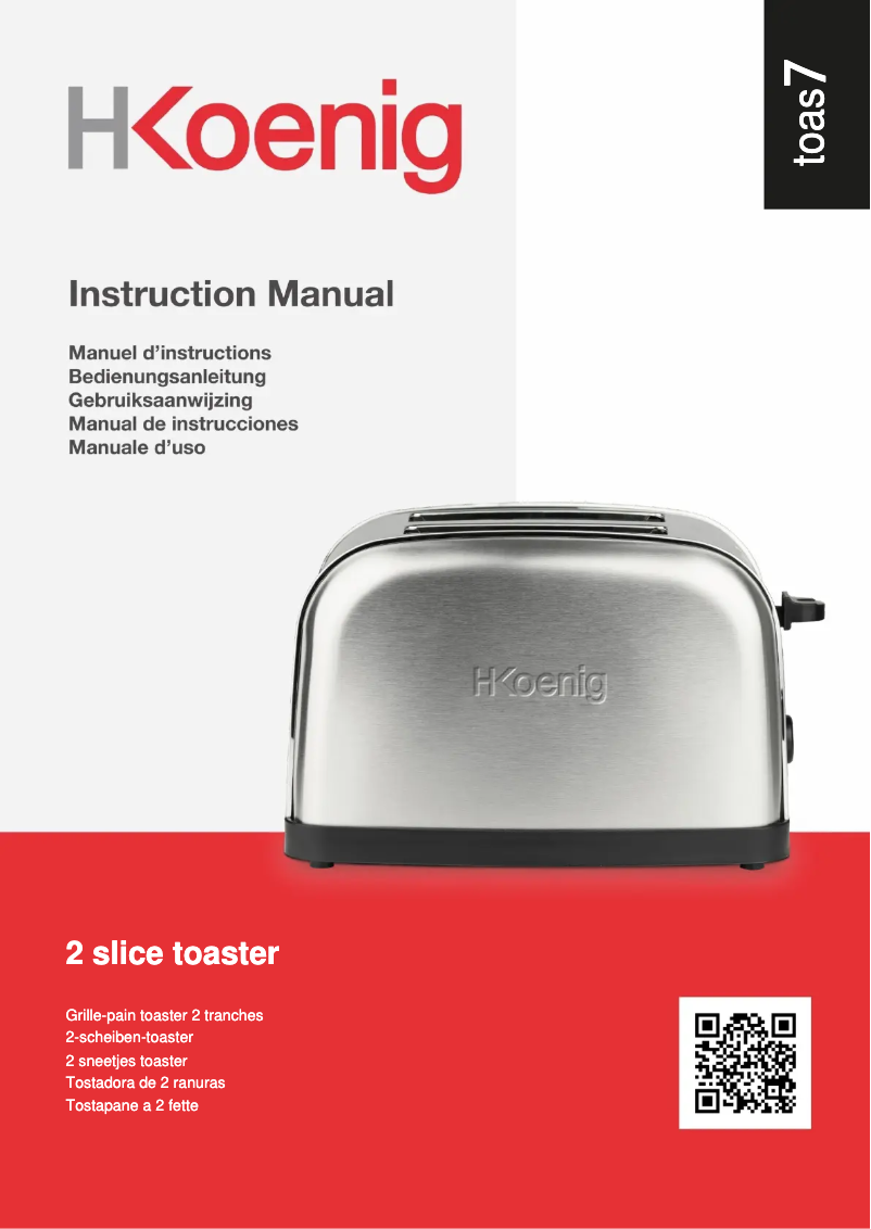 Imagen de la primera página del manual del dispositivo TOAS7