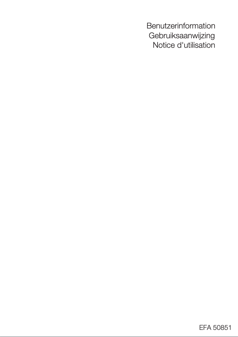 Imagen de la primera página del manual del dispositivo EFA50851X