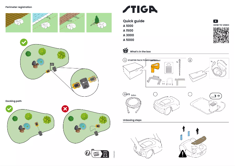 Imagen de la primera página del manual del dispositivo A 1000