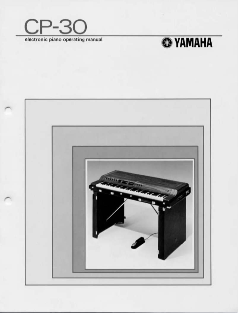Página 1 del manual Manual de usuario Yamaha CP-30