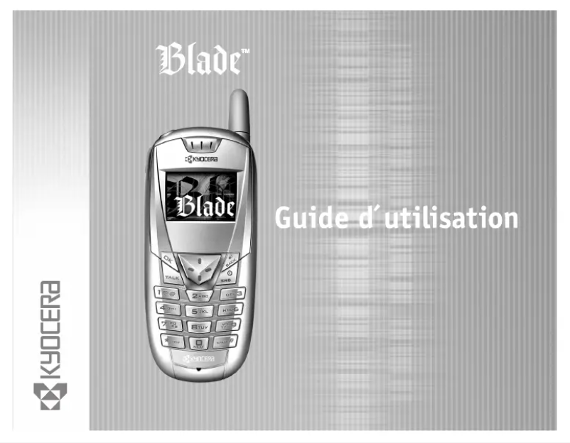 Imagen de la primera página del manual del dispositivo Blade