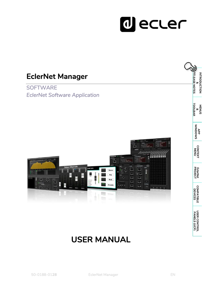 Imagen de la primera página del manual del dispositivo EclerNet Manager