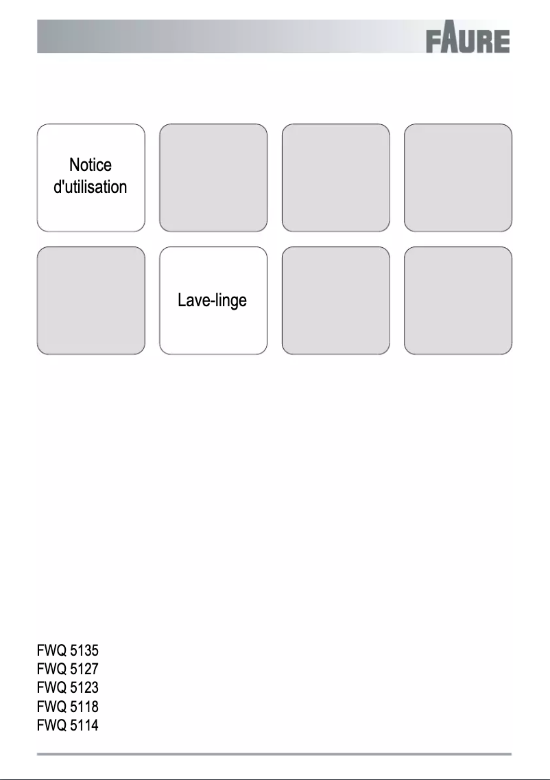 Página nº 1 - Manual de usuario Faure FWQ5135