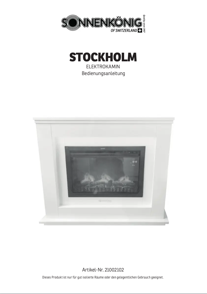 Imagen de la primera página del manual del dispositivo Stockholm