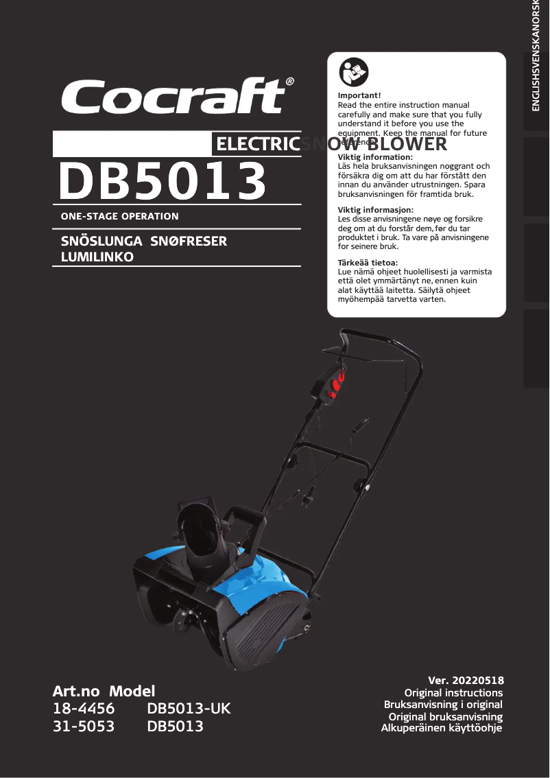 Página 1 del manual Manual de usuario Cocraft SB46