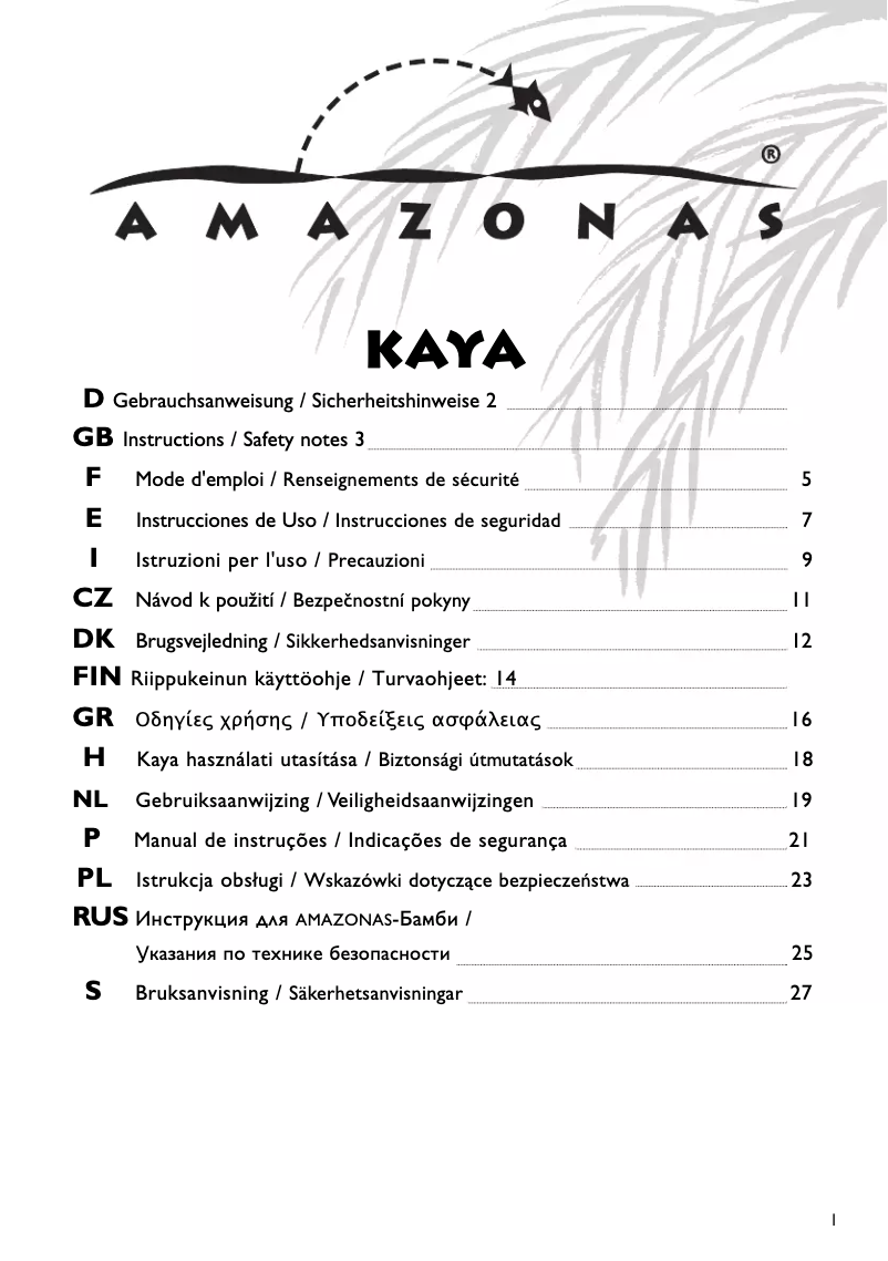 Imagen de la primera página del manual del dispositivo AZ-1010800