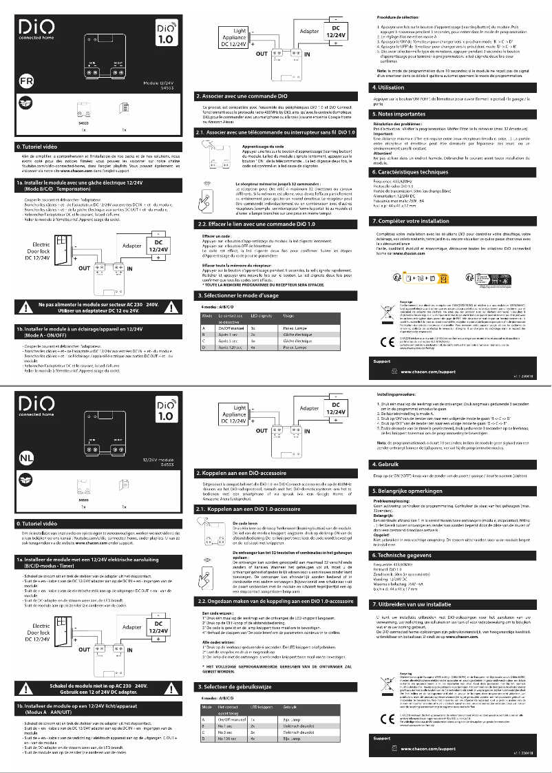Página 1 del manual Manual de usuario DiO 54553