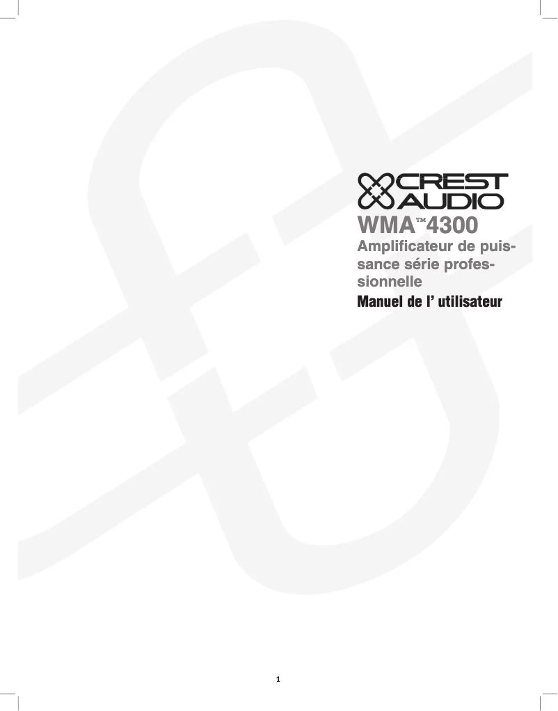 Imagen de la primera página del manual del dispositivo WMA 4300