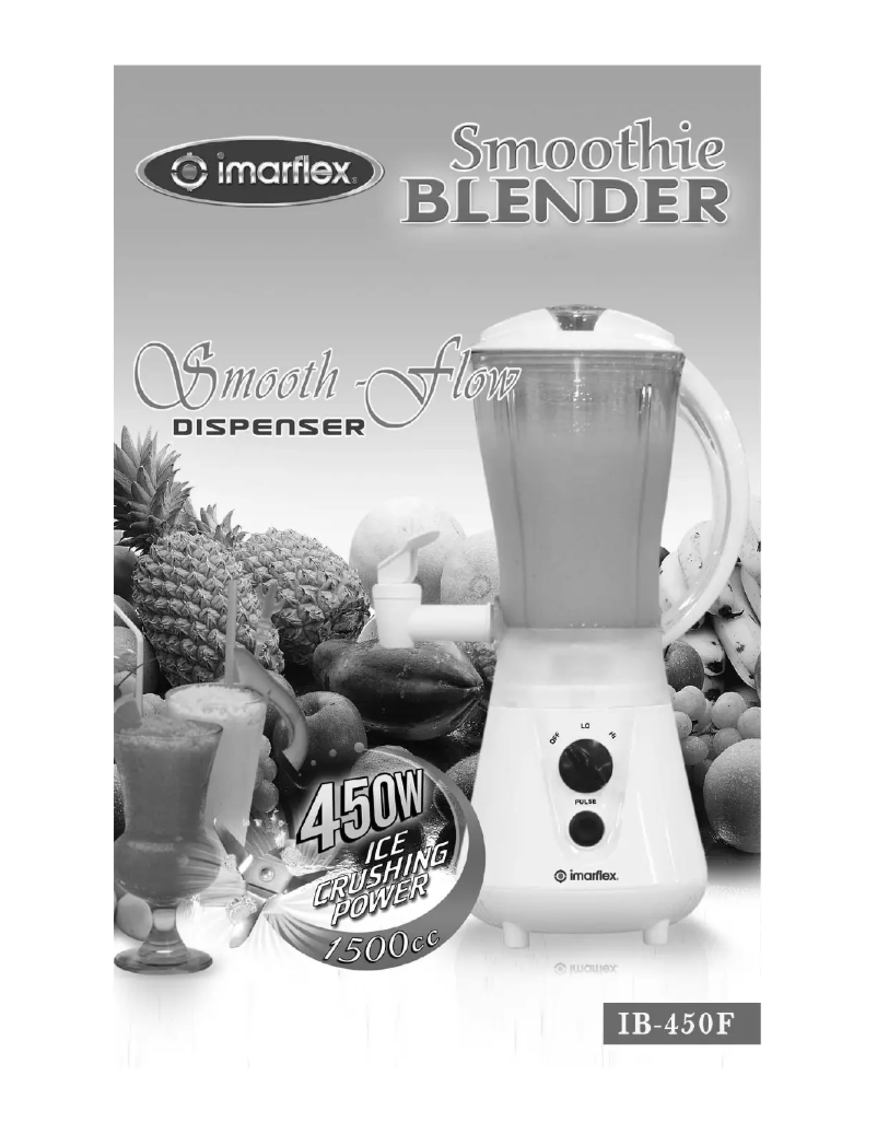 Imagen de la primera página del manual del dispositivo IB-450F