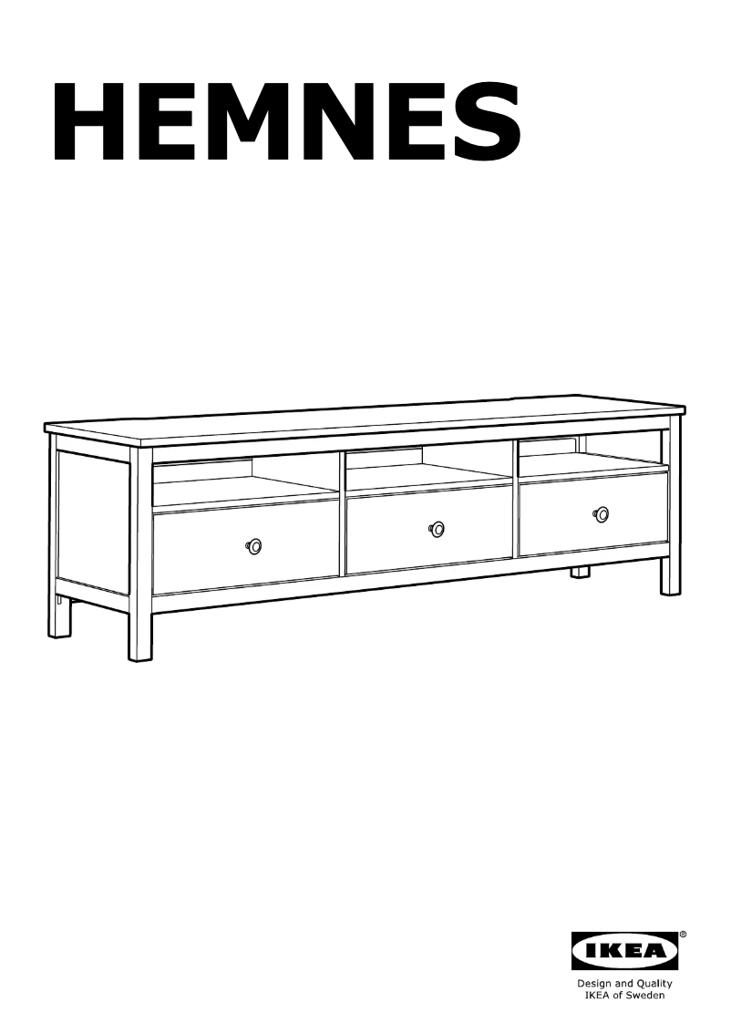 Imagen de la primera página del manual del dispositivo HEMNES 503.817.47