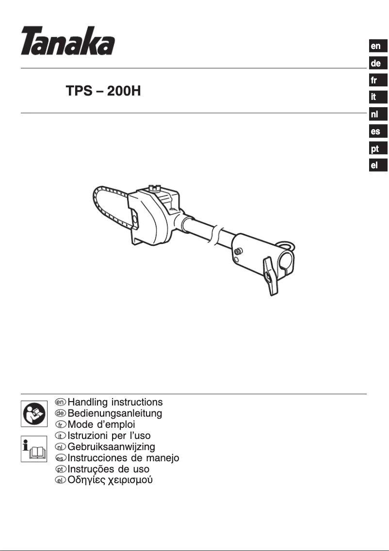 Imagen de la primera página del manual del dispositivo TPS-200H