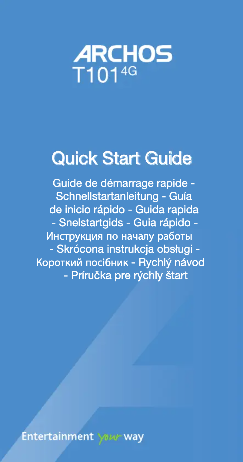 Imagen de la primera página del manual del dispositivo T101