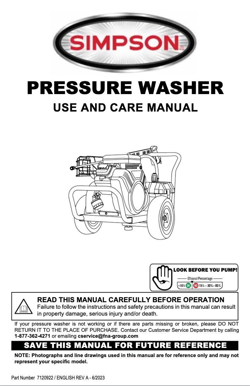 Imagen de la primera página del manual del dispositivo Water Shotgun WS5050H
