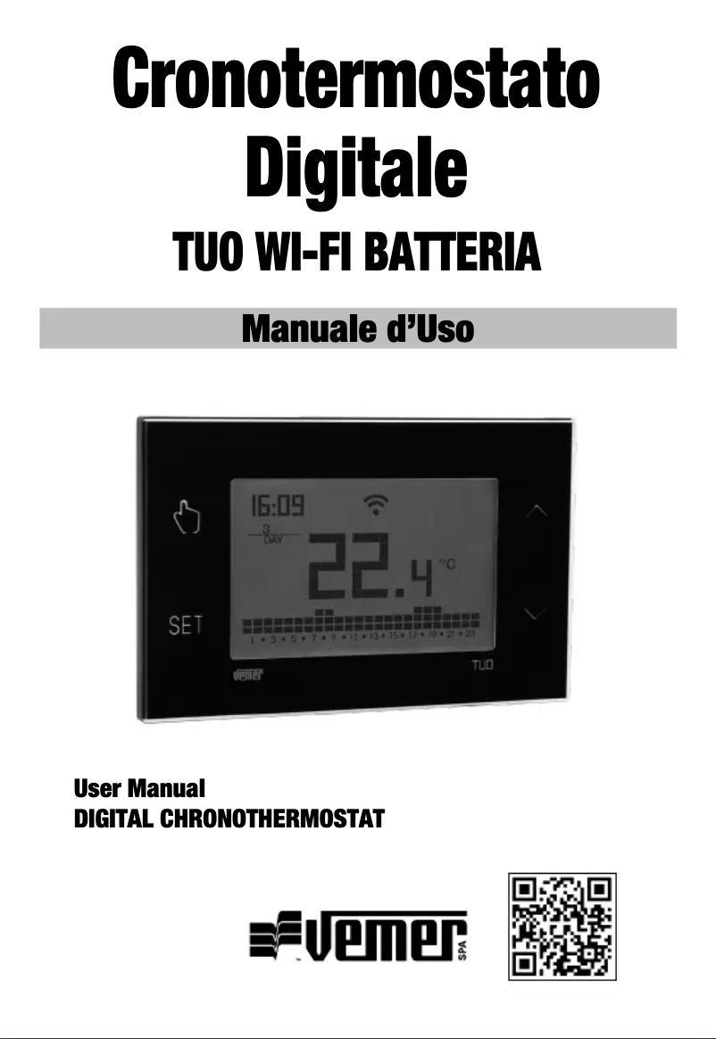 Imagen de la primera página del manual del dispositivo Tuo Wi-Fi Batteria