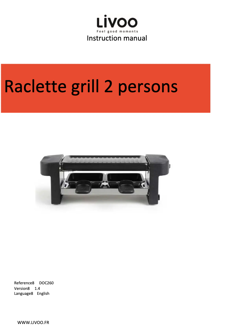 Imagen de la primera página del manual del dispositivo DOC260