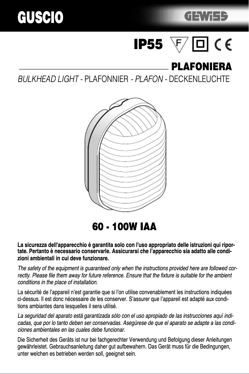 Página 1 del manual Manual de usuario Gewiss GW80610