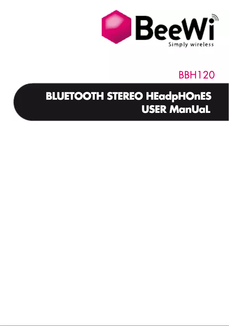 Imagen de la primera página del manual del dispositivo BBH12
