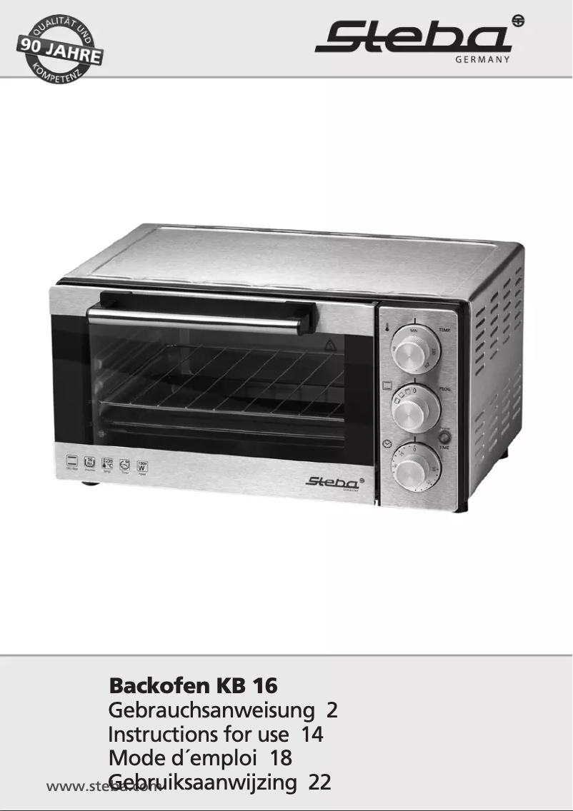 Imagen de la primera página del manual del dispositivo KB 16