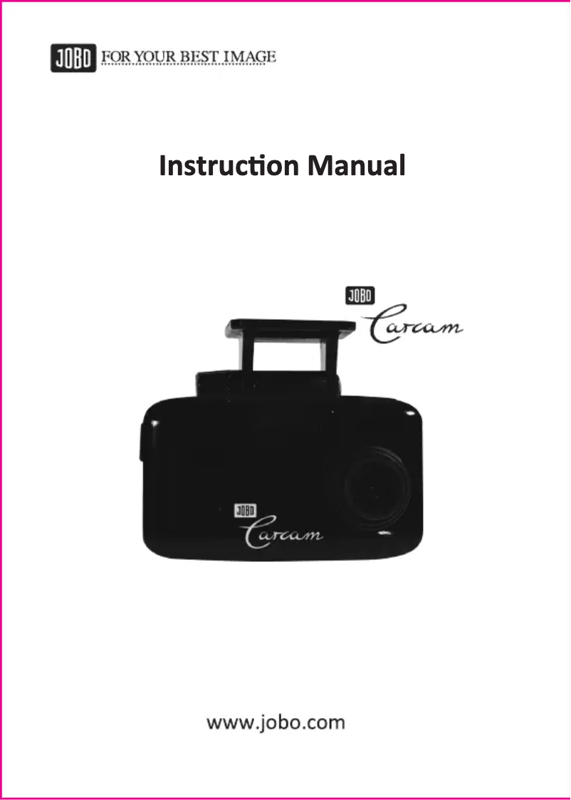 Página nº 1 - Manual de usuario Jobo Carcam 720P