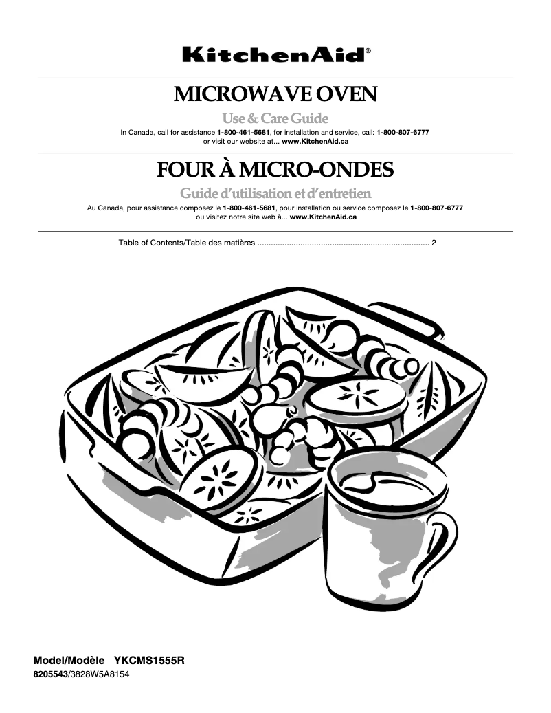 Página 1 del manual Manual de usuario KitchenAid YKCMS1555RSS1