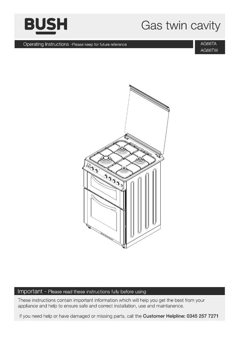 Página nº 1 - Manual de usuario Bush AG66TW